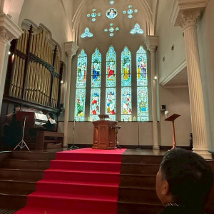 式場のステンドグラス|765968さんのOSAKA St.BATH CHURCH(大阪セントバース教会)の写真(2512528)