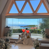 会場の奥は海が広がっていてとても綺麗です。