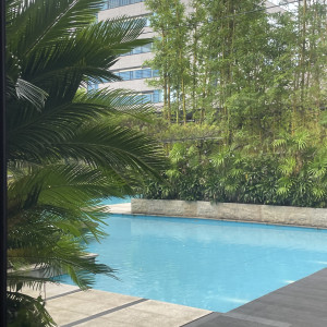 待合から見えるプール|766010さんのオリエンタルホテル 神戸・旧居留地の写真(2513427)