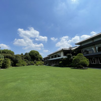 披露宴会場中庭