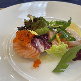 ホタテとサーモンの前菜
野菜がとても美味しい