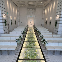 挙式正面からゲストを向いた景色