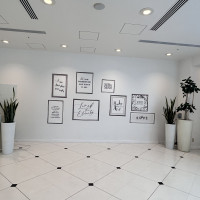 挙式後に階段降りたとこのスペース