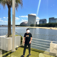 南国を感じられる庭