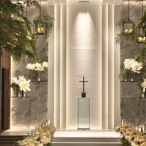 緑と白が基調のチャペル|766253さんのTHE STRINGS HAKATA / ザ ストリングス ハカタの写真(2565820)