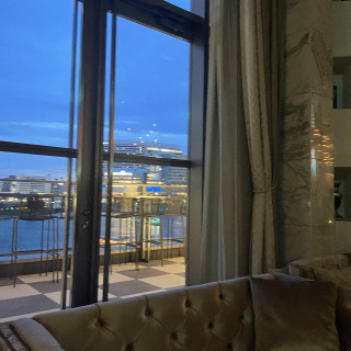 披露宴会場から見える夜の景色