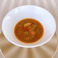 田舎風お豆の煮込みスープ