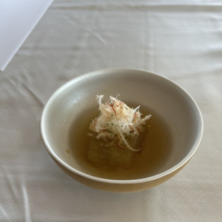 試食のなすの前菜