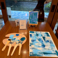 ウェルカムイベントとして皆さんにペイントをしてもらいました。