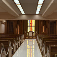 木の温もりのあるチャペル