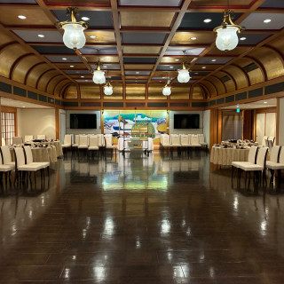 何部屋か披露宴会場がありますが、一番人数が入る会場です。