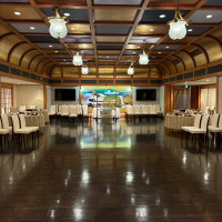 何部屋か披露宴会場がありますが、一番人数が入る会場です。