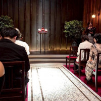 挙式会場の入場前の雰囲気です。