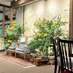 新郎新婦の席のお花が最高に綺麗でした。|766453さんの萬屋本店 - KAMAKURA HASE est1806 -の写真(2514967)