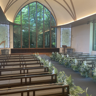 チャペルは100名以上収容できるそうです。