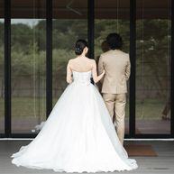 ワクワクの披露宴入場前