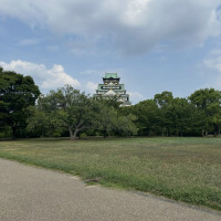 西の丸庭園から見た大阪城です。