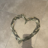 リーフシャワーをした際にスタッフの方が♡にしてくれていました