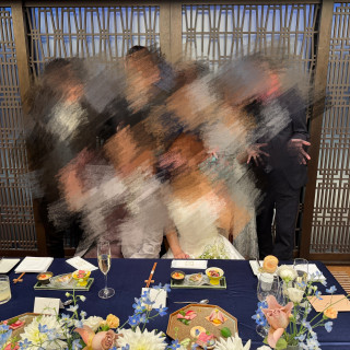 新郎新婦の席