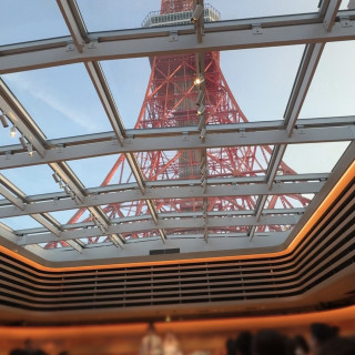 東京タワーと新郎新婦