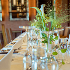 会場装花2|766541さんのTHE ORIENTAL TERRACE HIDEAWAY(ジオリエンタルテラス ハイダウェイ)の写真(2547687)