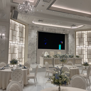 披露宴、広くて素敵でした。