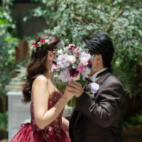 披露宴会場（アモリール）での前撮り