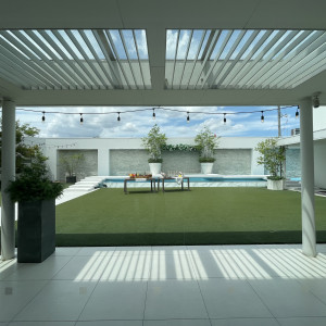 披露宴会場からみたガーデンです|766715さんのBlanc Beige（ブラン：ベージュ）●BRASSグループの写真(2516613)