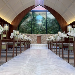 挙式会場
ウッド調でナチュラルな雰囲気です|766787さんのアーカンジェル代官山/テイクアンドギヴ・ニーズウェディングの写真(2518180)