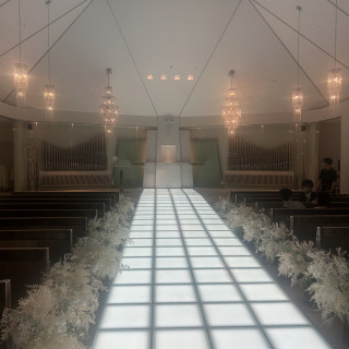 開放感のあるチャペルです。