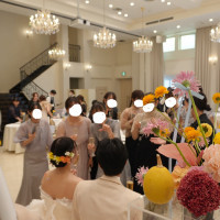 披露宴会場は華やかでどんな雰囲気にも合うと思います！