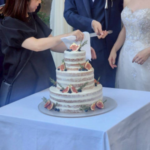 ウェディングケーキ|766984さんのアーモニーアグレアーブル(旧:マノワール・ディノ)/テイクアンドギヴ・ニーズウェディングの写真(2517354)