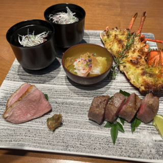 実際のコース料理の試食をいただきました。
