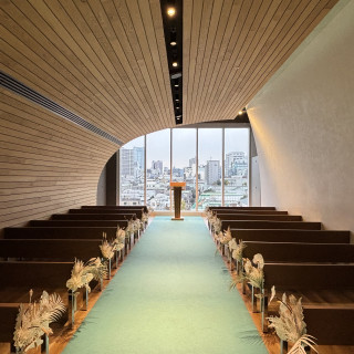 最上階の挙式会場です。