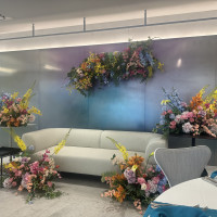 様々な会場の装飾を見学することができた。