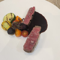 試食の肉料理