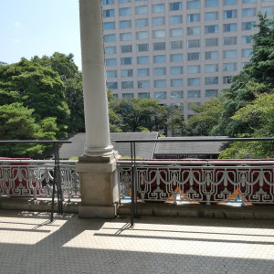 一番小さい会場についているテラスです。|767206さんのグランドプリンスホテル高輪 貴賓館の写真(2518202)