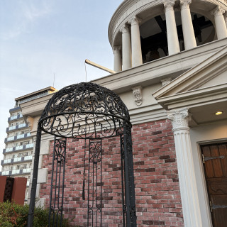 外の屋上のチャペル
ブーケトス用