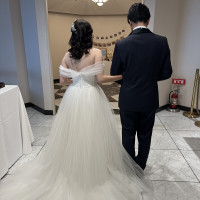 披露宴入場直前です！