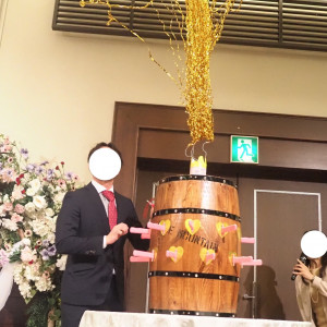 樽ゲーム(披露宴メイン演出)|767297さんのオリエンタルホテル東京ベイの写真(2518479)