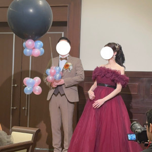 スパークバルーン(ジェンダーリビール)演出|767297さんのオリエンタルホテル東京ベイの写真(2518476)