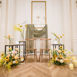 メインテーブル|767402さんのアーセンティア迎賓館(大阪)/テイクアンドギヴ・ニーズウェディングの写真(2518827)