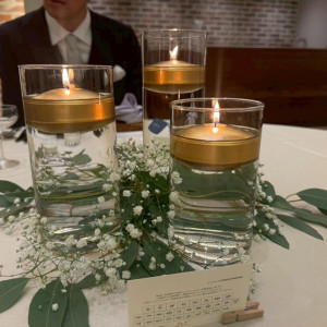 ゲスト卓 装飾|767462さんのノートルダム横浜みなとみらい/FIVESTAR WEDDINGの写真(2519204)