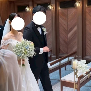 挙式の退場シーン