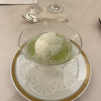 デザート。メロンがとにかく甘くてジューシーで美味しすぎる！