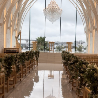 あいにくの大雨でしたが、それでも光がしっかり入るチャペルです