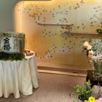 屏風に見せかけた壁や装花の参考に
