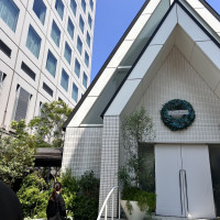 ホテル内独立チャペル。一時完全外です。プルズorトスで選択可