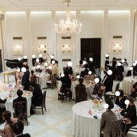 階段からみた披露宴会場全体