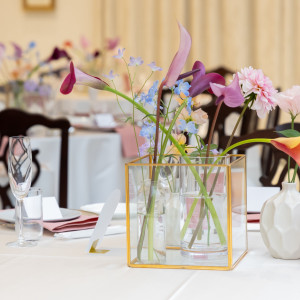 テーブル装花|767638さんのアーヴェリール迎賓館（姫路）/テイクアンドギヴ・ニーズウェディングの写真(2607445)